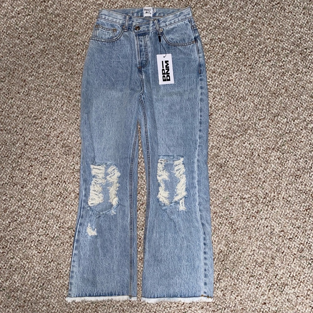 Princess Polly asymmetrical denim